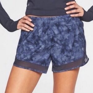 VGUC ATHLETA Mesh Racer Run Shorts (navy pattern)